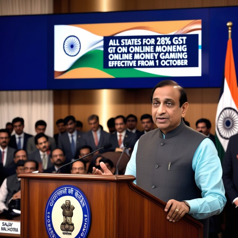 All states for 28% GST on online money gaming effective from 1 October: Revenue Sect Sanjay Malhotra