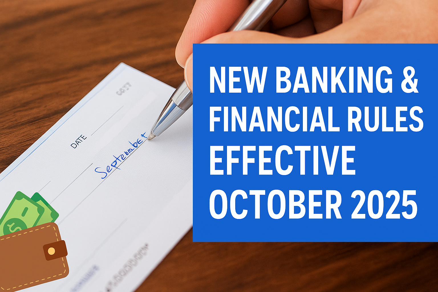 Major Banking & Finance Reforms Coming into Effect in October 2025